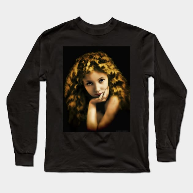 Bessie Love in Oil Long Sleeve T-Shirt by rgerhard